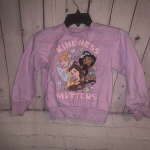 Disney Kindness Matters Purple Kids Sweatshirt